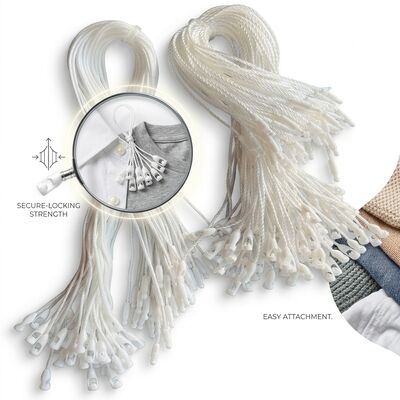 Crystal Clear Transparent PVC Plastic Tag Fastener Invisible Loop Pins for Premium Visual Merchandising Display