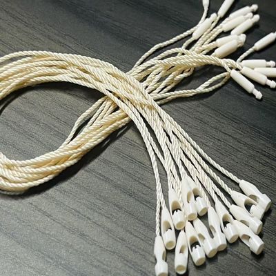 OEM ขนาดใหญ่ สับไนลอนล็อคทับผ้า Tag Fasteners สีเบจ