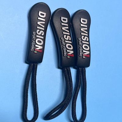 สีดําพลาสติกแขวนยางไนลอน ซีปเปอร์ล่อสาย OEM
