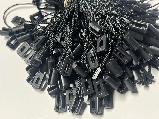 OEM กระเป๋าสะพายสินค้าแขวน Tag Lock String ราคา Tag เครื่องแนบ สีดํา