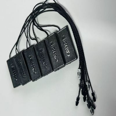 กันอากาศ 3 นิ้ว สีดําแขวน Tag string Swing Tag Thread 100pcs