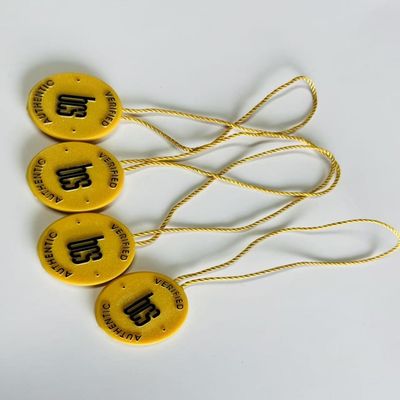 10 นิ้วสีเหลือง พลาสติก แท็ก Fastener Loop Lock Pin แท็กสําหรับเสื้อผ้า