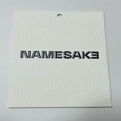 เครื่องแต่งกายที่เขียนได้ เสื้อผ้าแขวน Tag 280gsm บริสตอล บอร์ด สําหรับการค้าปลีก