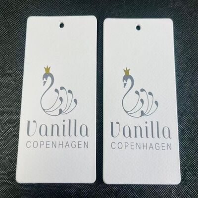 Fits Most Standard Tags Custom Clothing Hang Tags Clear Perfect for Apparel Manufacturers Clothing Retailers and Designers