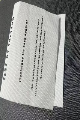 Cloth Label Woven Clothing Labels Produced with 04mm Logo Thickness and Woven Technique Offering Apparel Label Solutions