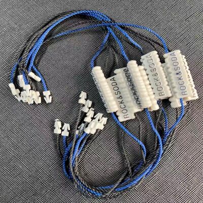 Embossed Plastic Tag Fastener Featuring Adjustable Rope Length Ideal for Secure Tagging Solutions in Various Industries