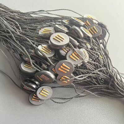 Thickness 0.2mm Black Hang Tag String Rectangle Style Designed for Clothing Tags and Retail Packaging Delivering Strong