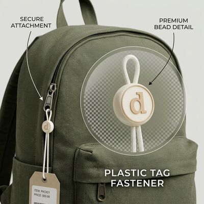 Hanging Length Approximately 10 Inches Plastic Tag Fastener Unique And Eye-catching And Easy To For Clothing Label Attachment