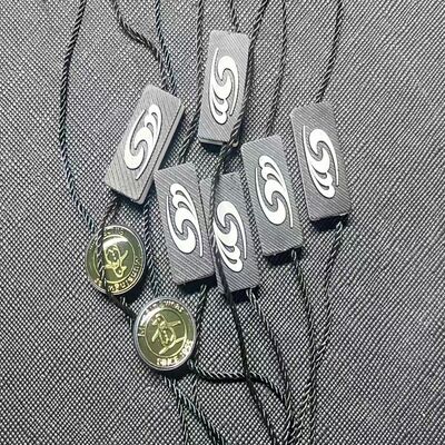 7 นิ้ว สีดําแขวนสตางค์ สตางค์ 0.1 ออนซ์ แผนสตางค์แขวนเบา เหมาะสําหรับสตางค์ผลิตภัณฑ์เครื่องแต่งกายและจอขายปลีก