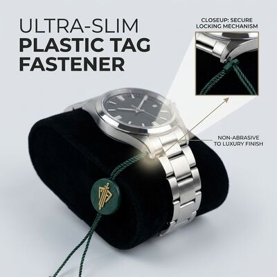 พลาสติก เนื้อหา Tag Fastener เหมาะสมสําหรับกระเป๋าธรรมดา การให้บริการและปลอดภัย Tag การติดตั้ง Tag พลาสติก Tag Fastener เพิ่มการบรรจุ